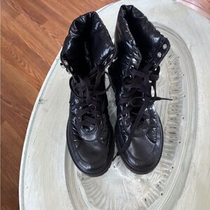 SCHUTZ Black Rugged Sole Boots